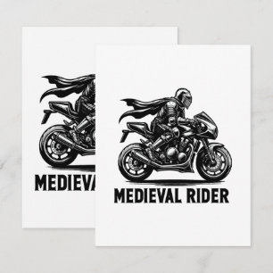 Cartão De Informações Cavaleiro medieval