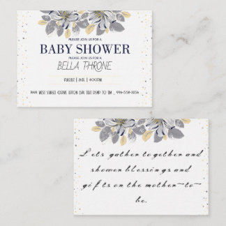 Cartão De Informações Celebrando a chegada do seu pequeno milagre!