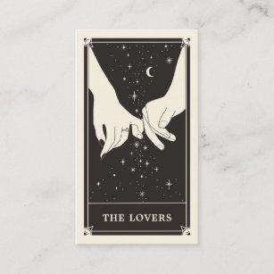 Cartão De Informações Celestial Lovers Tarot Weding the Date Card