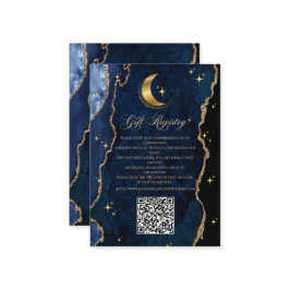 Cartão De Informações Celestial Quinceanera QR Gift Enclosure Card
