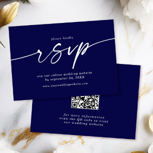 Cartão De Informações Celine • Site de Casamento RSVP com Código QR