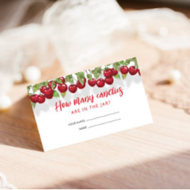 Cartão De Informações Cereja Doce Quantas Candies