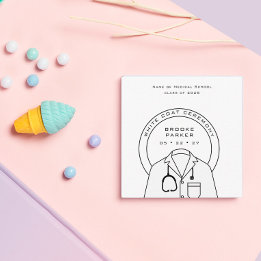 Cartão De Informações Cerimônia Personalizada de Casaco Branco