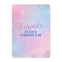 Céu Estrelado Cósmico Rosa Pastel Sonhador Lavanda