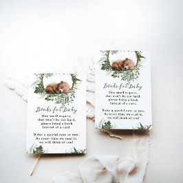 Cartão De Informações Chá da Adventure Woodland Mushroom Fern Baby Boy