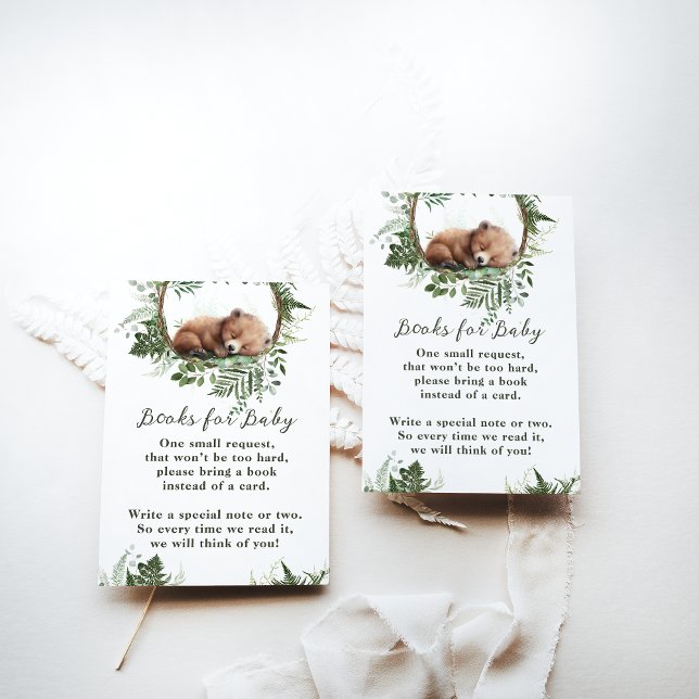 Cartão De Informações Chá da Adventure Woodland Mushroom Fern Baby Boy (Criador carregado)