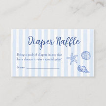 Chá de Bebê Costeiro Diaper Raffle Você Me Vê Logo