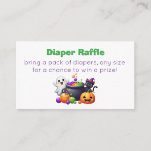 Cartão De Informações Chá de Bebê Diaper Raffle Baby Brewing