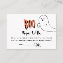 Chá de Bebê Diaper Raffle Fantasminha Fofo Little
