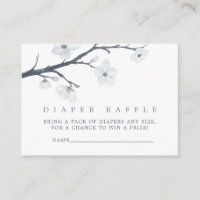 Chá de Bebê Diaper Raffle Flores de Cerejeira