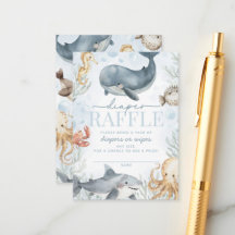 Chá de Bebê do Pequeno Boto "Debaixo do Mar" Sorte