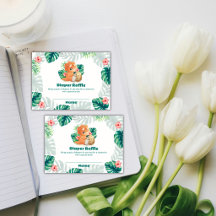 Chá de Bebê Flor Dinossauro Eclodindo Fralda Sorte
