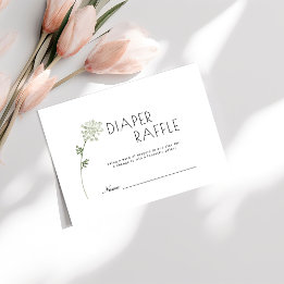 Cartão De Informações Chá de Bebê Floral Baby In Bloom