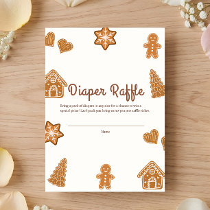 Cartão De Informações Chá de Bebê Little Cookie Gingerbread