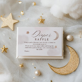 Cartão De Informações Chá de Bebê Sorteio de Fralda de Jeans Azul Rústic