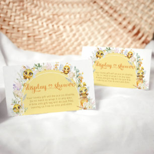 Cartão De Informações Chá de exibição Chá de fraldas de Bebê de Corte