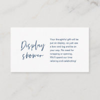 Chá de exibição de casamento, Marinho moderno mini