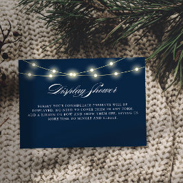 Cartão De Informações Chá de exibição de Chá de fraldas mínimo Elegante