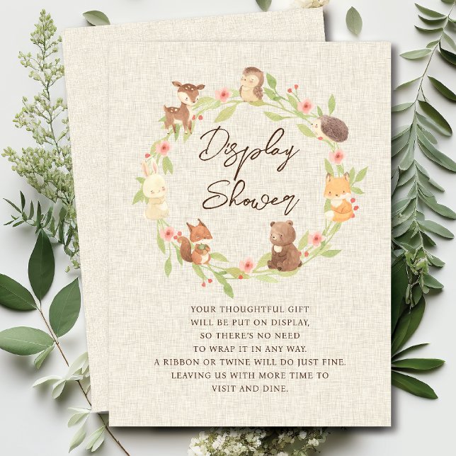 Cartão De Informações Chá de Exibição de Floresta Inchandada (Criador carregado)