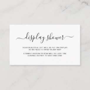 Cartão De Informações Chá de exibição de gênero Elegante simples