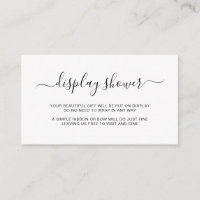 Chá de exibição de gênero Elegante simples