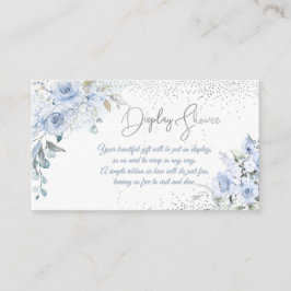 Cartão De Informações Chá de exibição de Rosas azuis poeirentos PixDezin