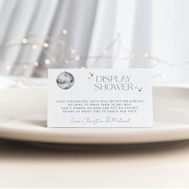 Cartão De Informações Chá de Exibição de Terceiros Retroativo