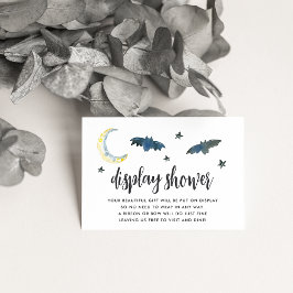 Cartão De Informações Chá de Exibição do Chá de fraldas Halloween