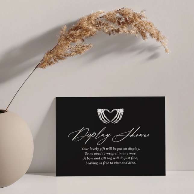 Cartão De Informações Chá de Exibição do Chá de fraldas Halloween (Criador carregado)