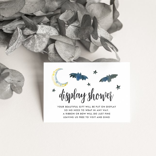 Cartão De Informações Chá de Exibição do Chá de fraldas Halloween (Criador carregado)