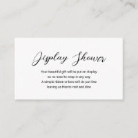 Chá de exibição mínimo moderno Chá de fraldas simp