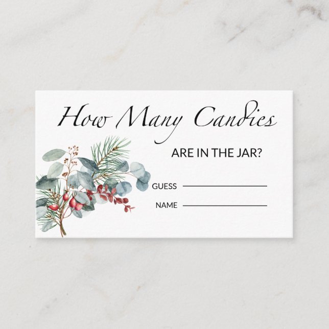 Cartão De Informações Chá de fraldas Adivinha Quantas Canções (Frente)