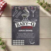 Chá de fraldas Baby-Q Grill Chalkboard