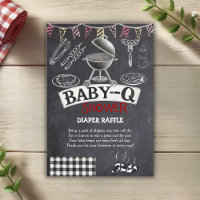 Chá de fraldas Baby-Q Grill Chalkboard