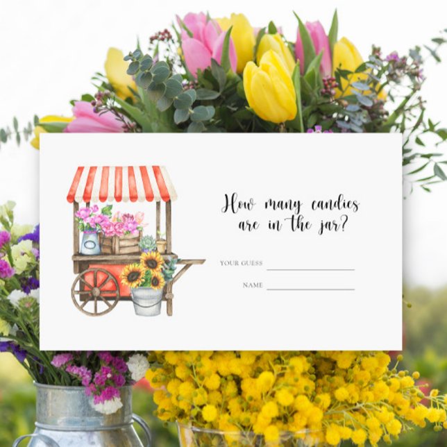 Cartão De Informações Chá de fraldas cultivado localmente - Quantos doce (Criador carregado)