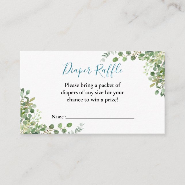 Cartão De Informações Chá de fraldas de Caminhões Azuis (Frente)