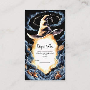 Cartão De Informações Chá de fraldas de chapéu de assistente pequeno