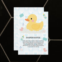 Chá de fraldas de Corações Azuis de Pato de Borrac