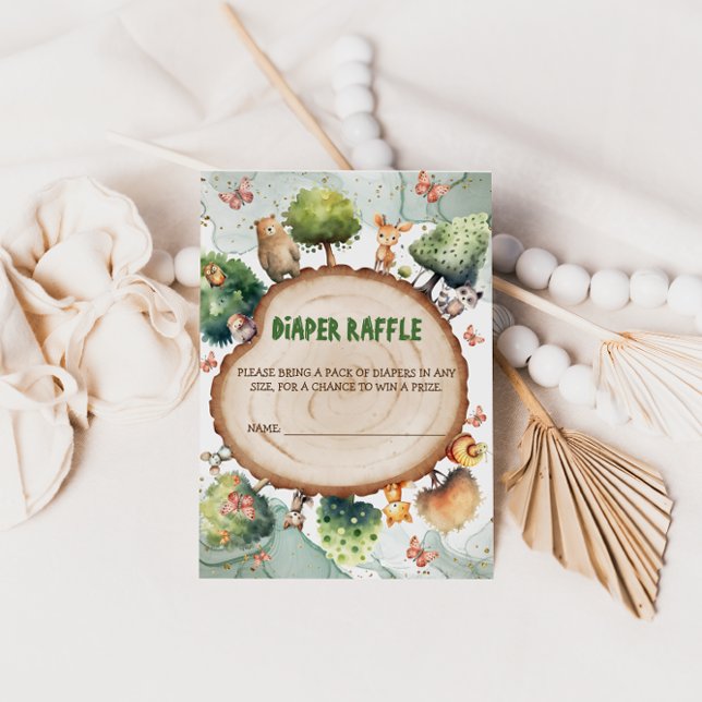 Cartão De Informações Chá de fraldas de fralda (Criador carregado)