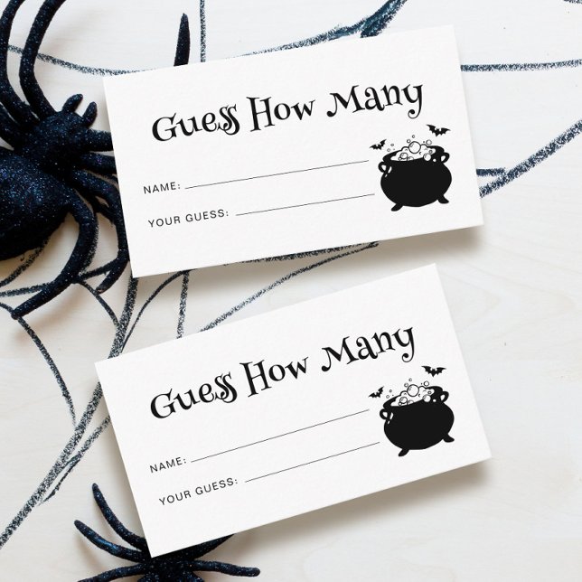 Cartão De Informações Chá de fraldas De Halloween Gótico Adivinha Quanto (Criador carregado)