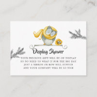 Chá de fraldas de Natal da Coruja de inverno Chá