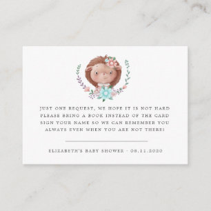 Cartão De Informações chá de fraldas de ourivesaria