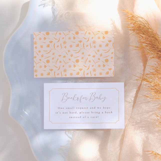 Cartão De Informações Chá de fraldas de Storybook de Primavera flexível  (Criador carregado)