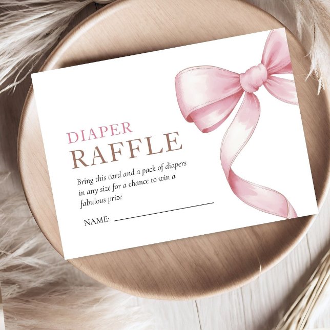 Cartão De Informações Chá de fraldas do Arco rosa (Criador carregado)