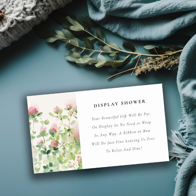 Cartão De Informações Chá de fraldas do Chá de exibição flexível do jard (Criador carregado)