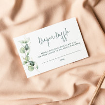 Chá de fraldas Eucalyptus Raffle