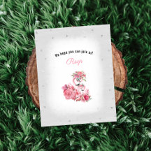 Chá de fraldas Flamingo Ballerina RSVP