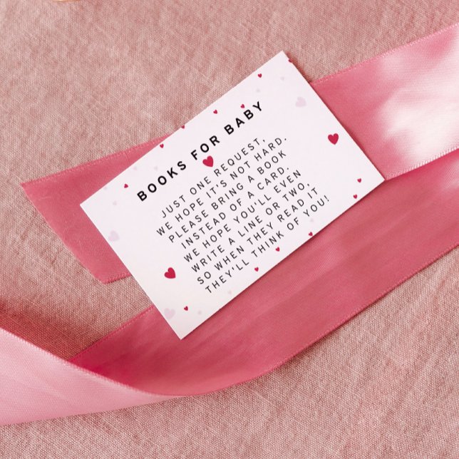 Cartão De Informações Chá de fraldas namorados - Livros para o bebê (Criador carregado)