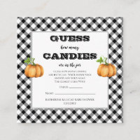 Chá de fraldas Pumpkins adivinha canções no Jar Ga