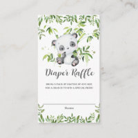 Chá de fraldas Verde de Panda Bonita Raffle